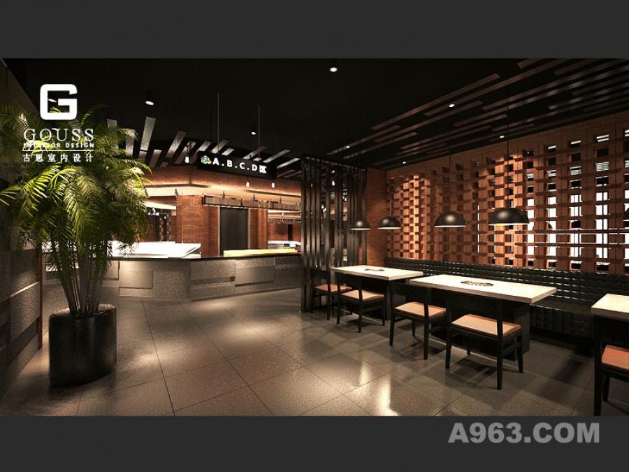 3层亲水茶餐厅室内装修工程施工图- cad建筑图纸 - .